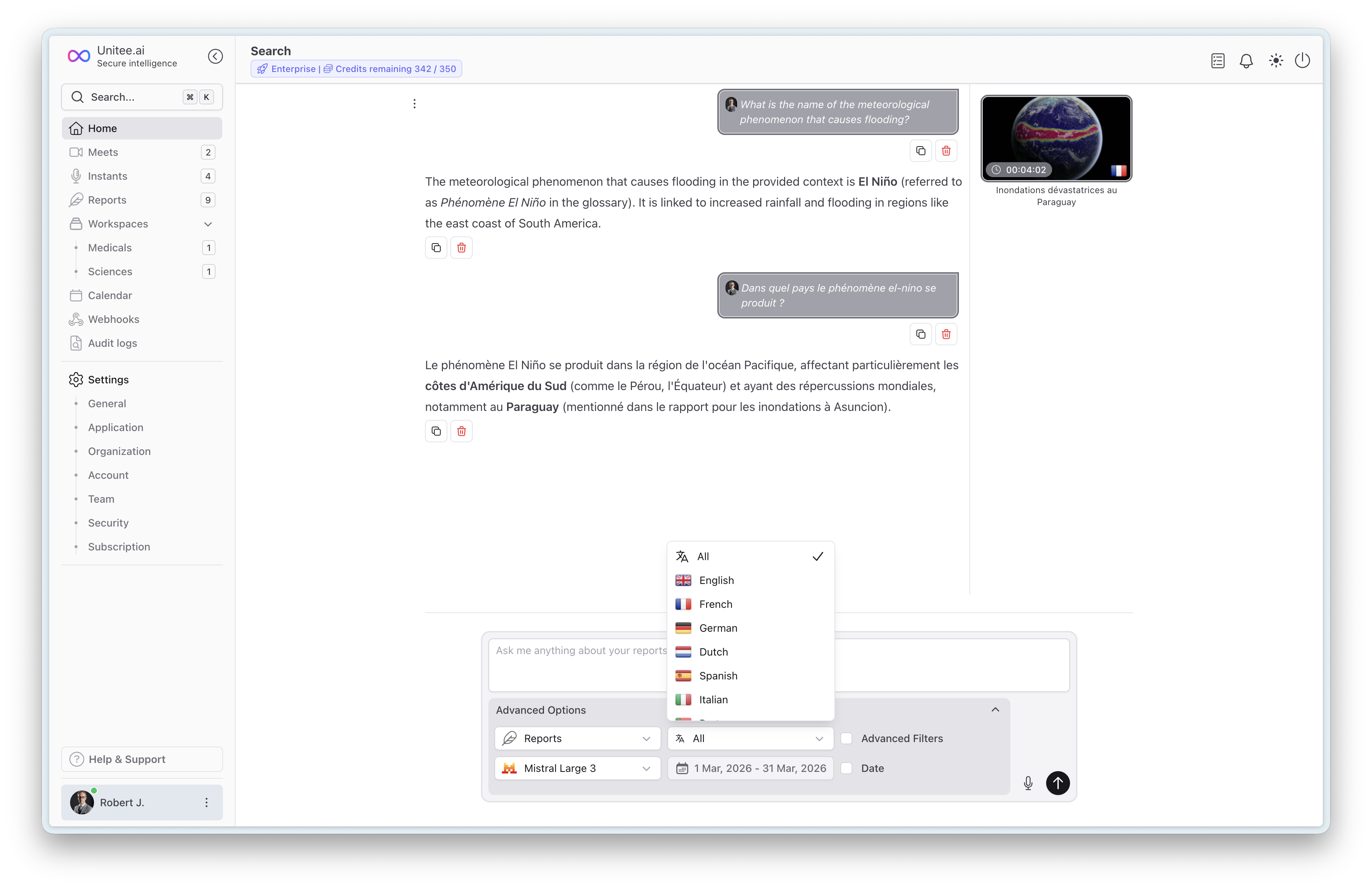 Unitee.ai AI Transcription