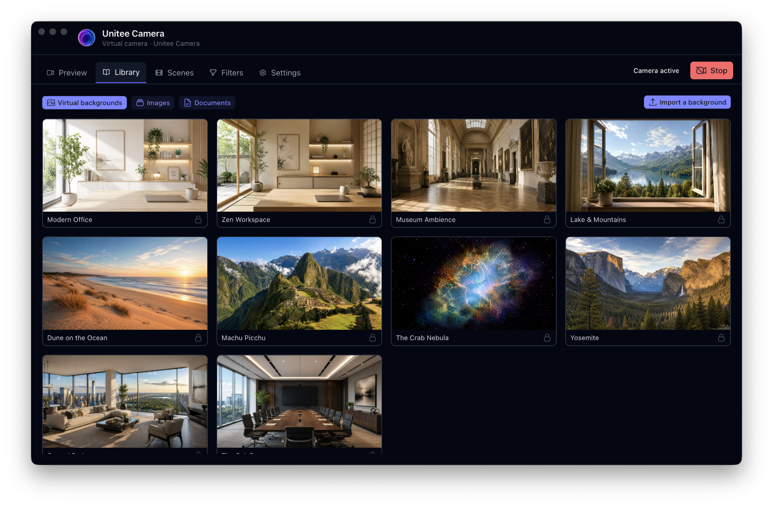 Unitee-Camera document library