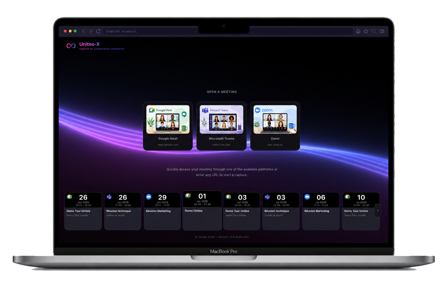 Unitee-X desktop app