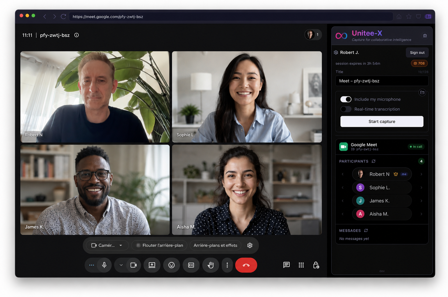 Unitee-X meeting detection